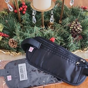 Black Travel Waist Bag